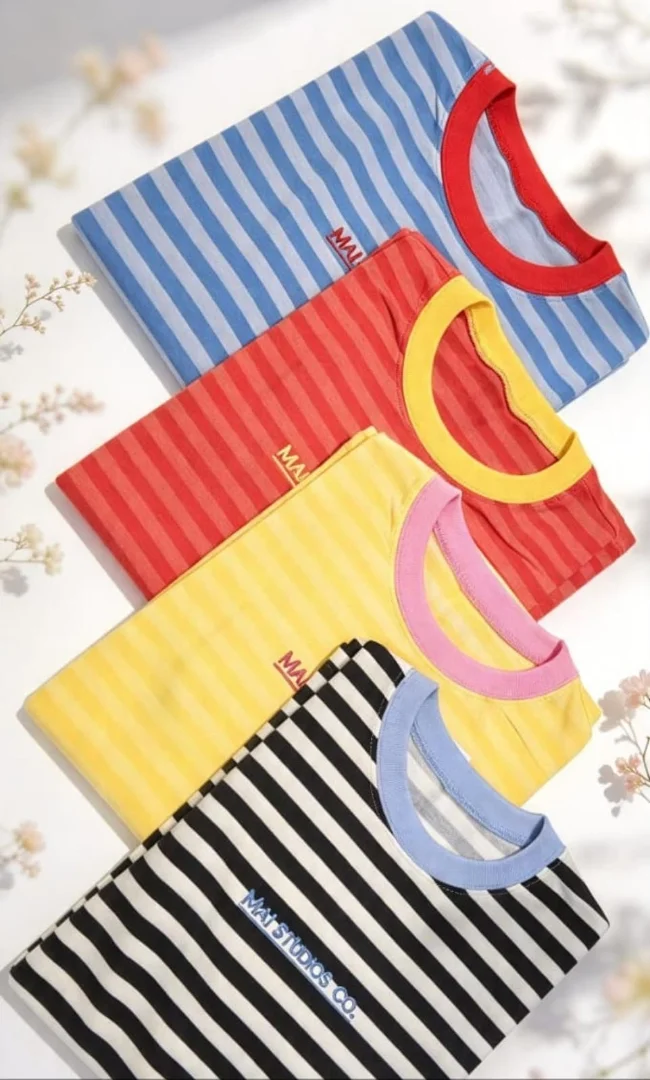 Remeras Rayas Bordadas Dama - Imagen 2