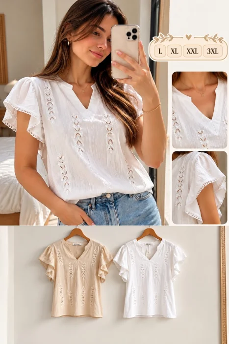 Blusa Lino con Detalles