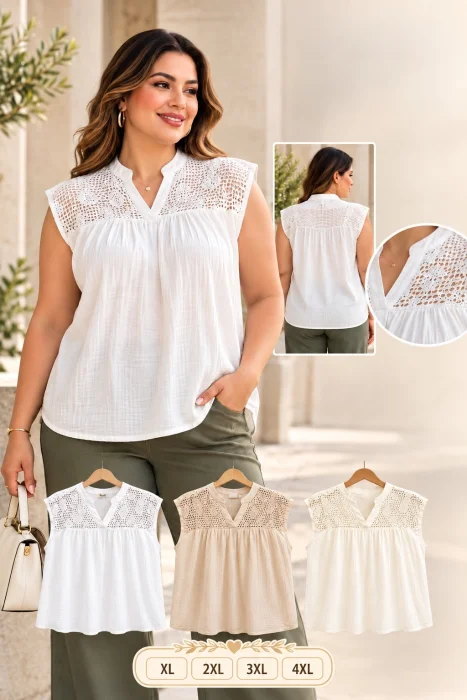 Musculosa con Encaje