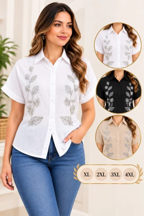Camisa con Pedrería