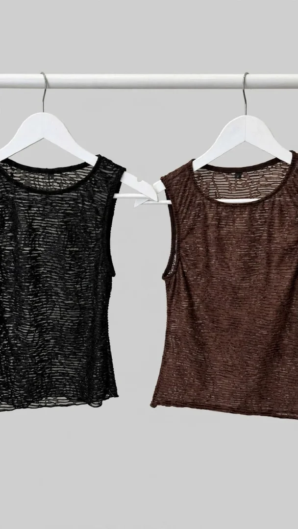 Art1938 Musculosa Texturada C/brillo - Imagen 2