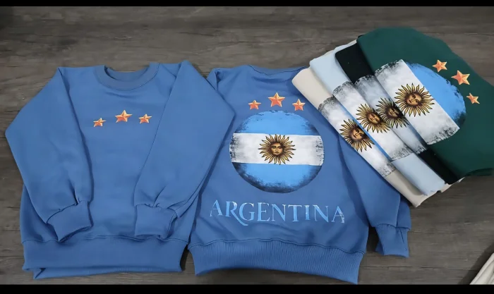Buzos Doble Estampa de Frisa