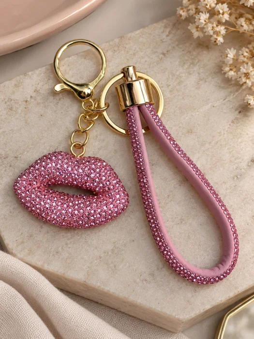 Llaveros Charms Labio Strass