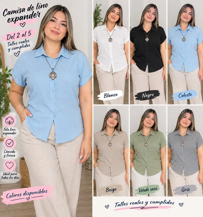 Camisa de Lino Spandex