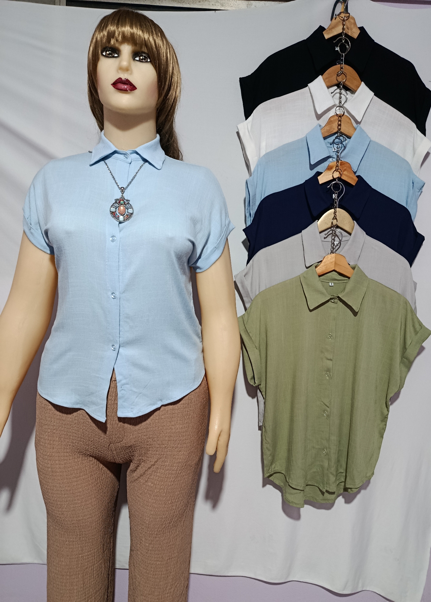 Camisa de Lino Spandex - Imagen 2