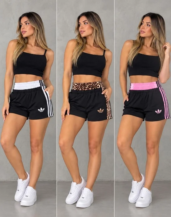Short Doble Cintura Licra
