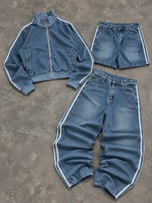 Conjunto Denim 3 Piezas Importado