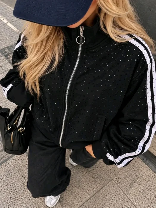 Campera Urbana Strass Importada