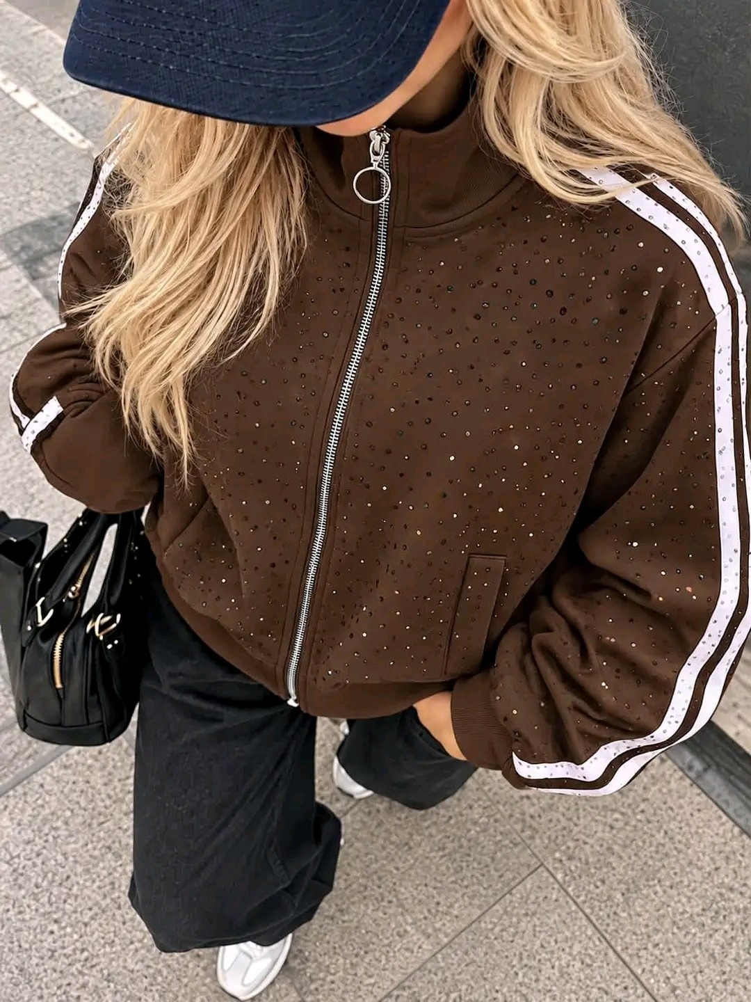 Campera Urbana Strass Importada - Imagen 2