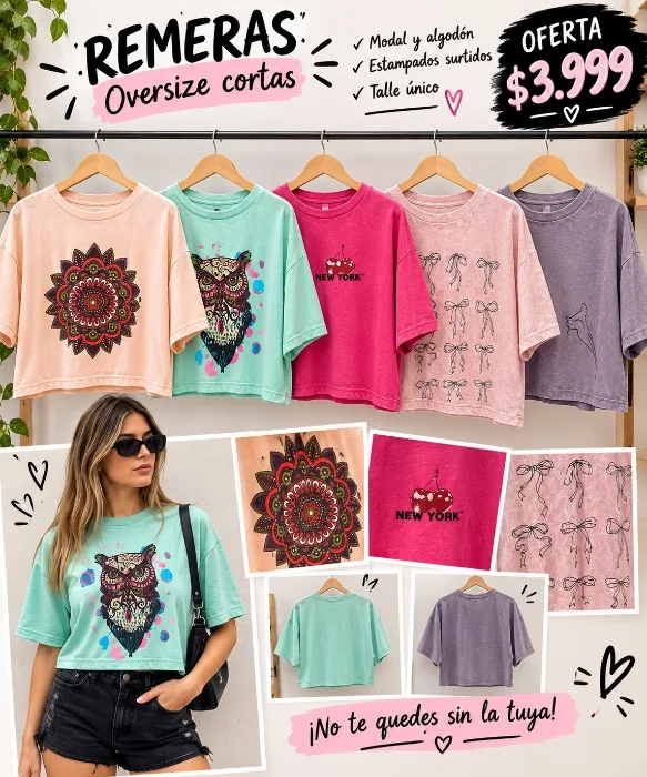 Oversize Modal y Algodon Oferta