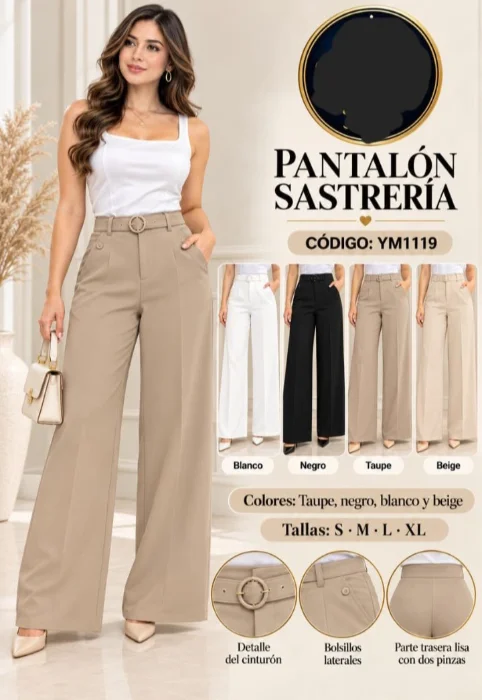 Pantalón Sastrero Elastizado_ Yoomito