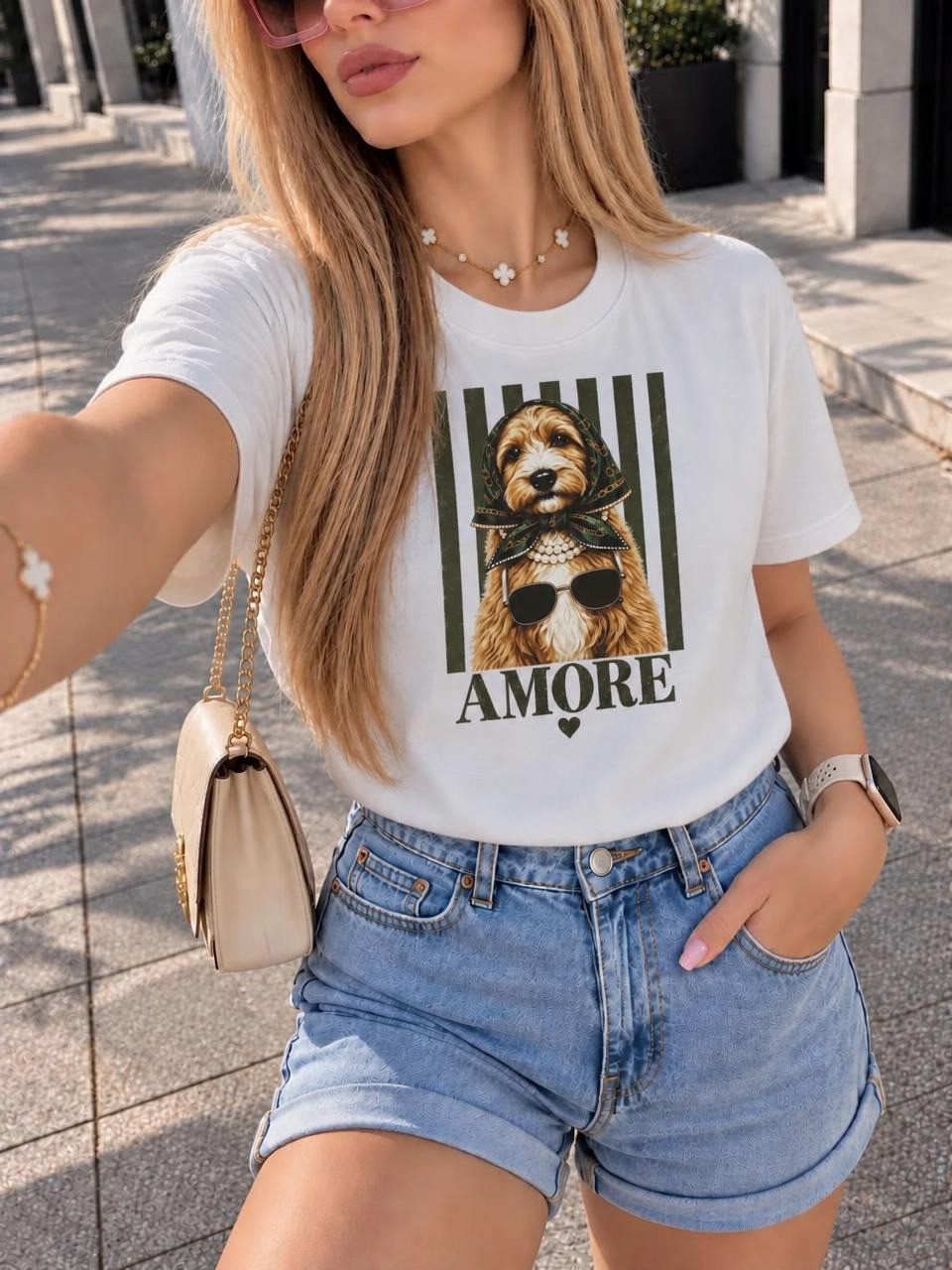 Remera Caniche Amore Algodón Premium - Imagen 5