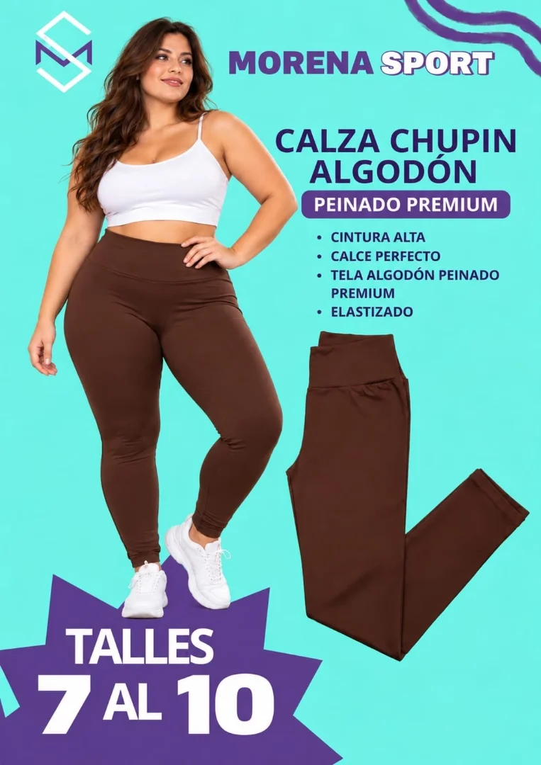 Calza Chupín Algodón Peinado** - Imagen 1