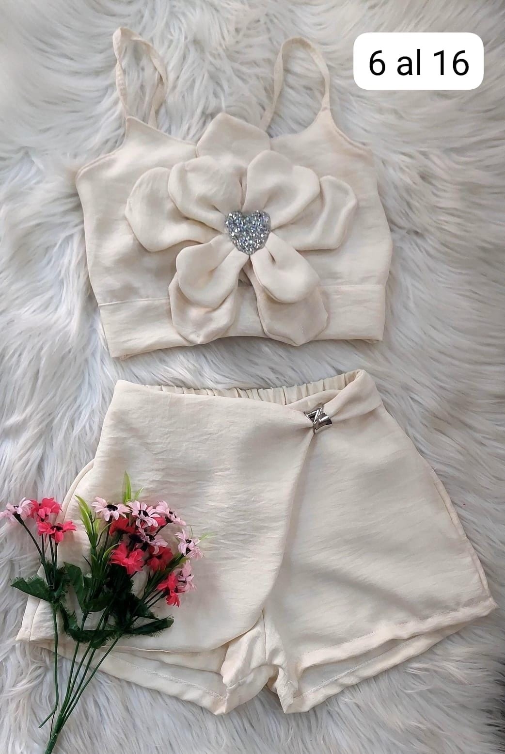 Conjuntos Flor Shortpollera - Imagen 4