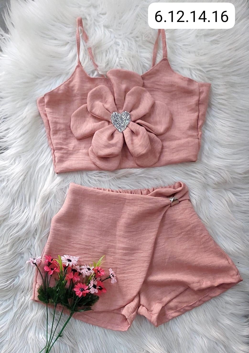Conjuntos Flor Shortpollera - Imagen 5
