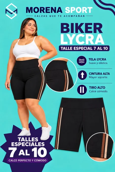 Biker Lycra Tira Especial