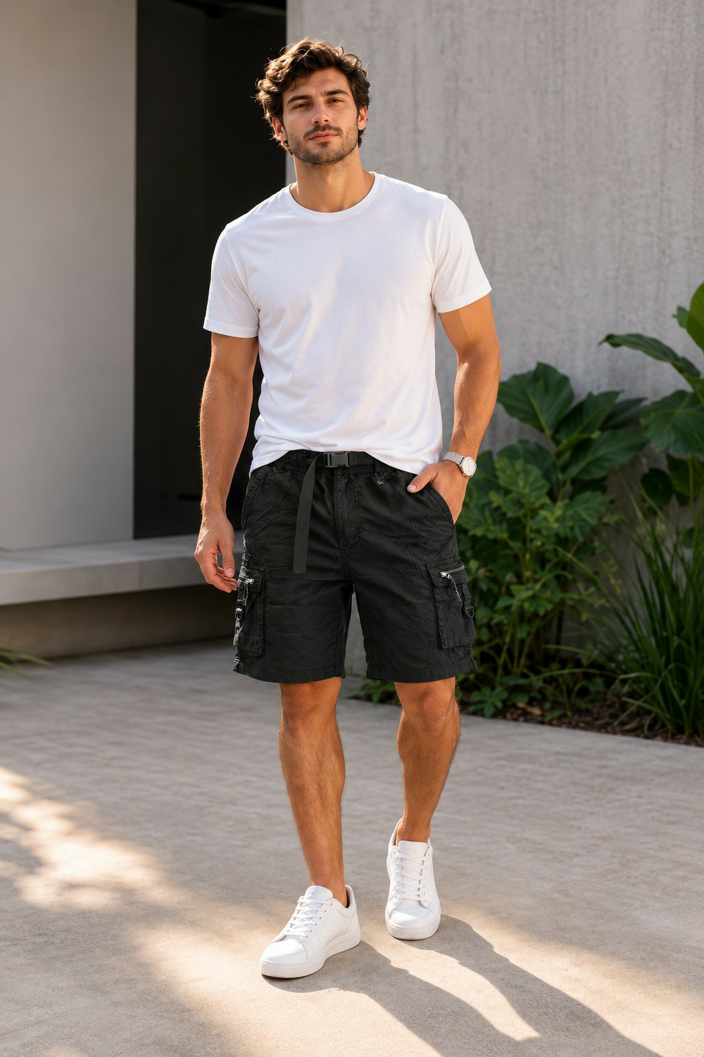 Bermudas de Hombre en Gabardina con Cierre - Imagen 7