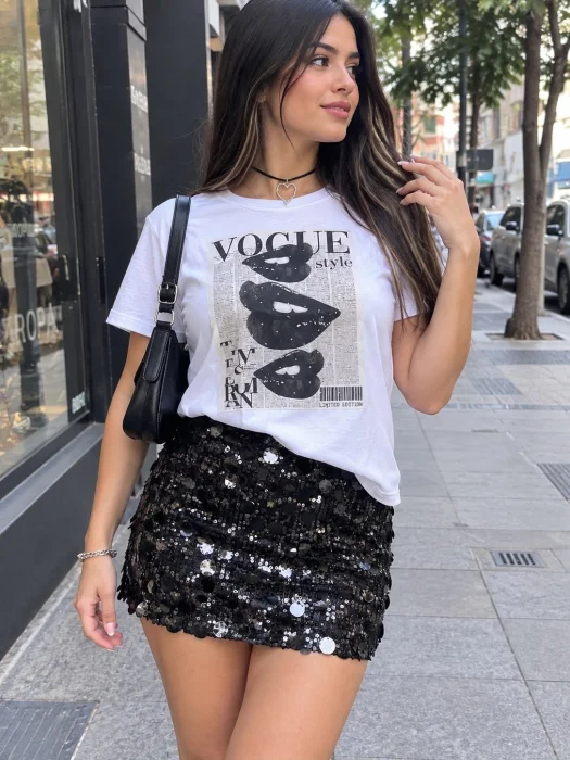 Remera con Stras