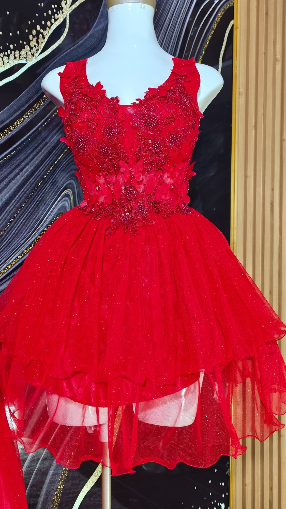 Vestido 2 Piezas Musculosa en Rojo - Imagen 2