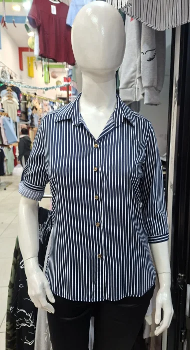 Camisas Rayadas Manga 3/4