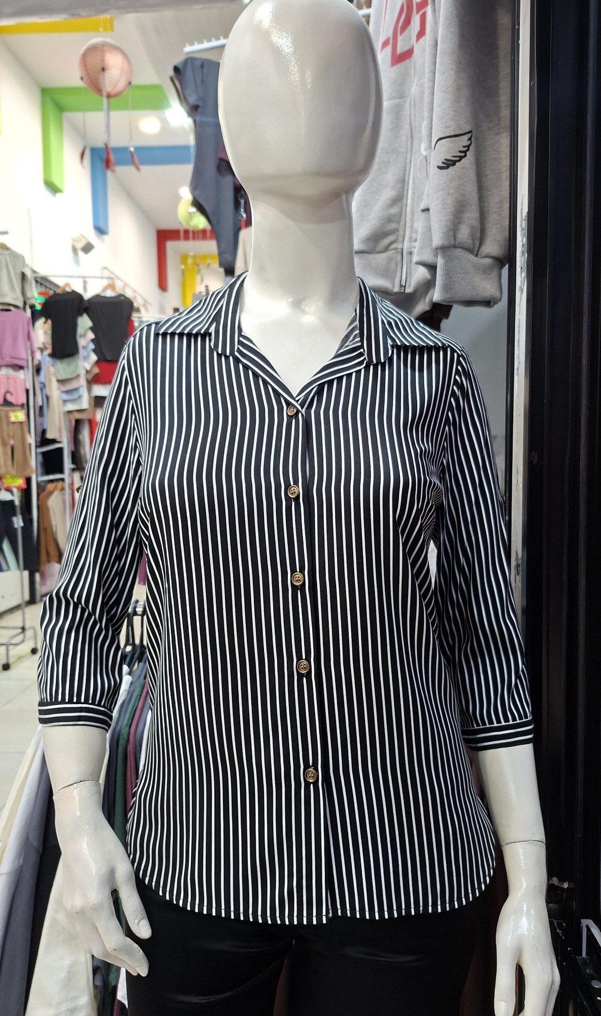 Camisas Rayadas Manga 3/4 - Imagen 2