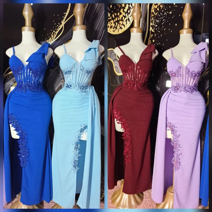 Vestido Sirena Bordado