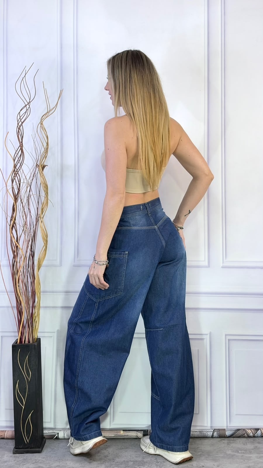 Jeans Baggy Glovo con Recorte - Imagen 3
