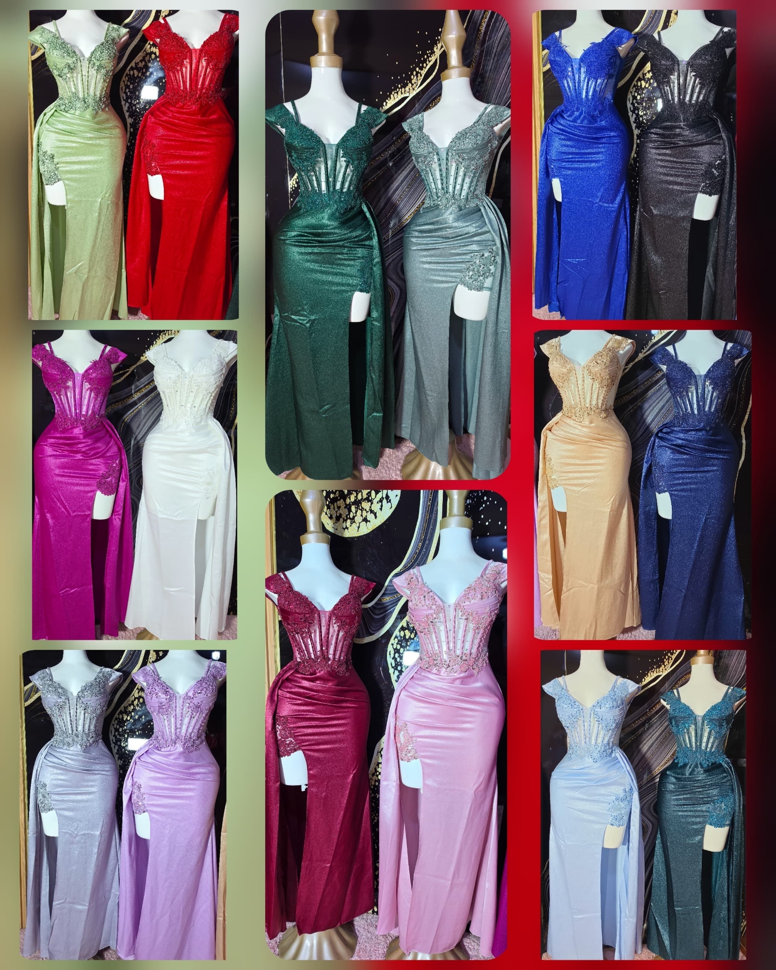 Vestido Sirena Saten - Imagen 2