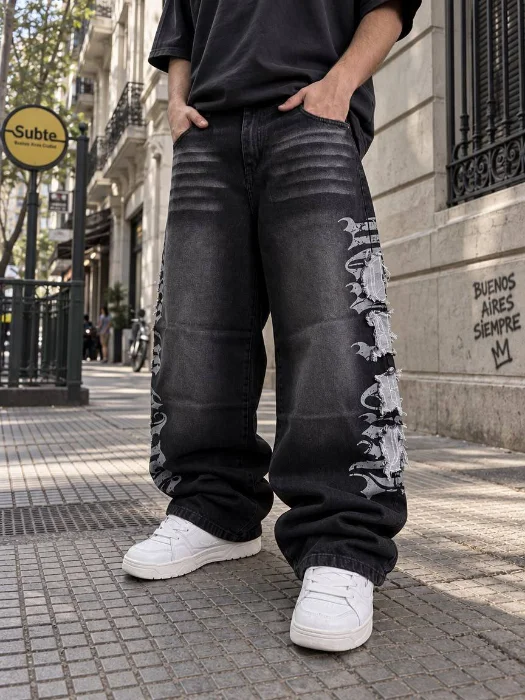 Veloce - Baggy con Bordado Letra
