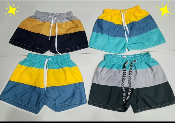 Short Baño Tricolor C/suspensor Bebé