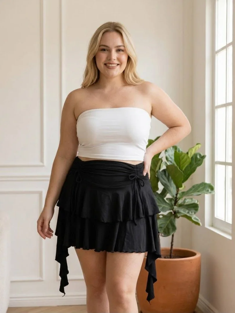 Mini Modal con Short -frunce -2 Volados y 2 Voladitos - 861424311_2507422846415097_5484223864560692385_n.jpg
