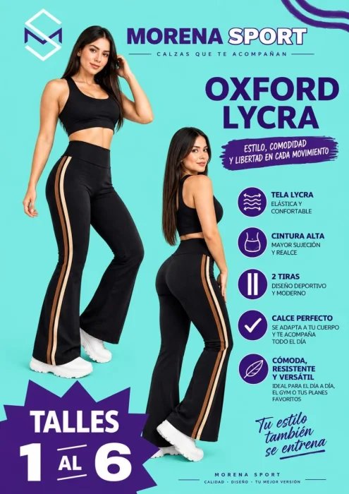 Calza Oxford Lycra Tiras
