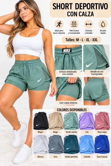 Short con Calza  Deportivo Importado