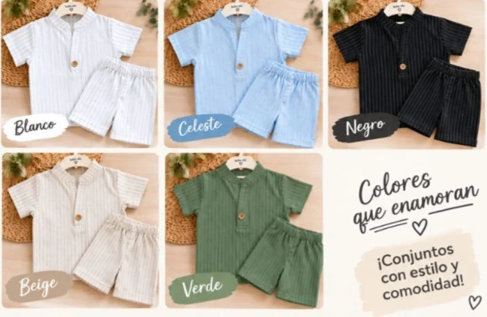 Conjunto Lino Rayado