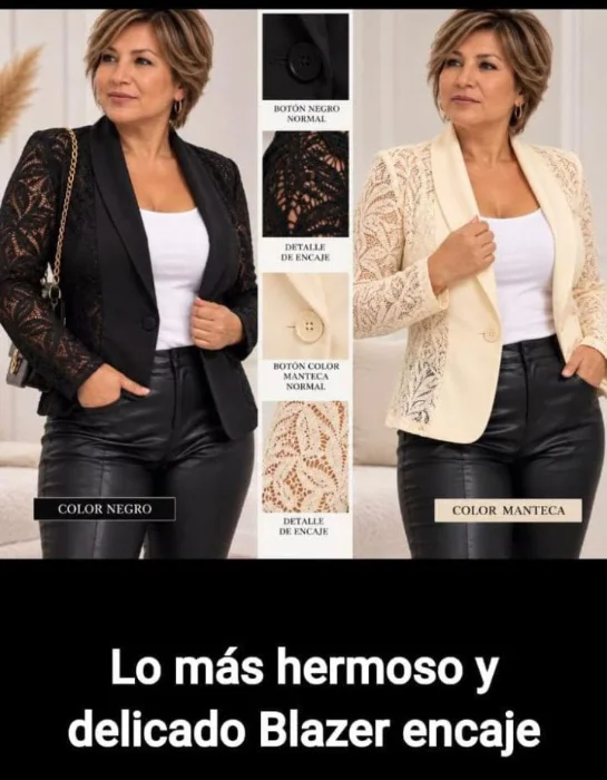 Bleiser con Encaje Imporrado