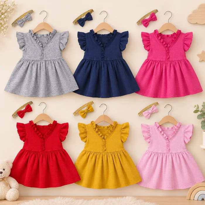 Vestido Algodón Más Vincha