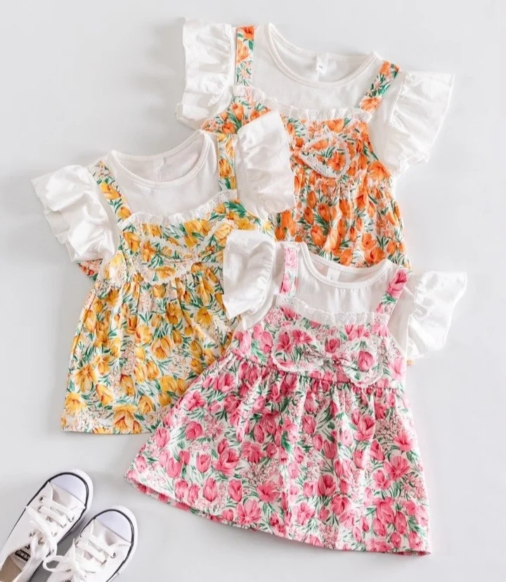 Vestido Beba 1a5 Importadas Flores - Imagen 1
