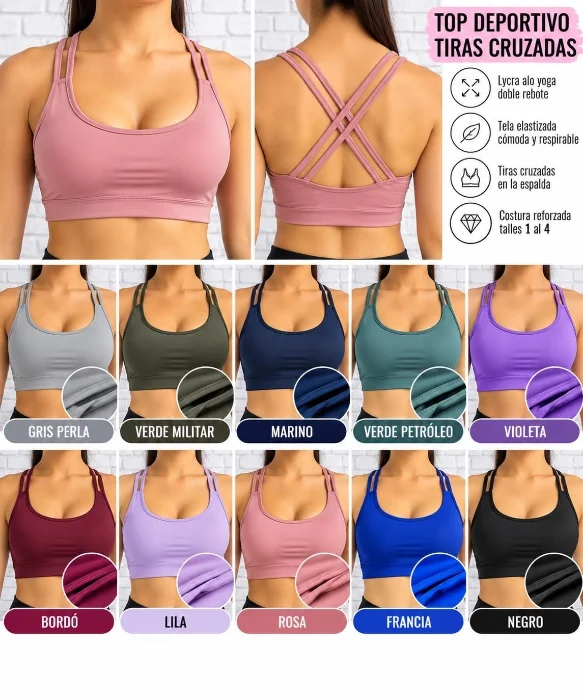 Top Deportivas con las Tiras Cruzadas
