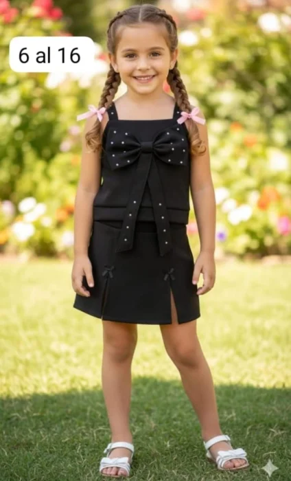 Conjuntos Tela Sastrero Niña