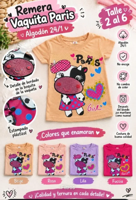 Remera con Aplique