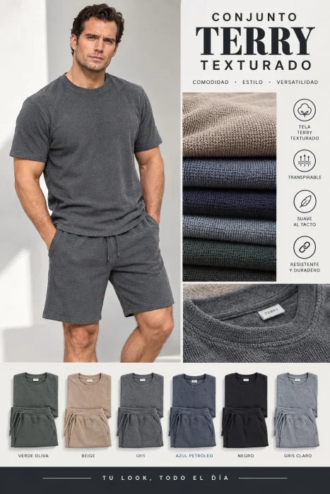 Conjunto Terry Texturado