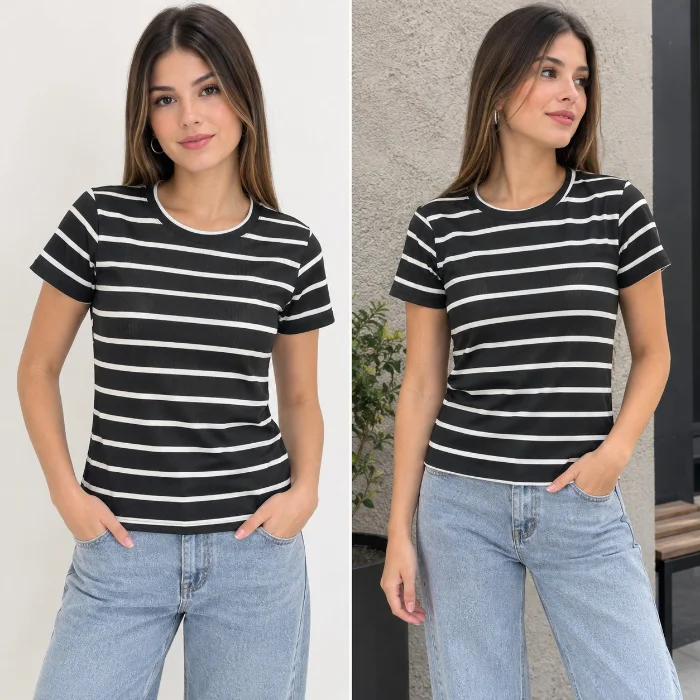 Remera Rayada Morley Soft