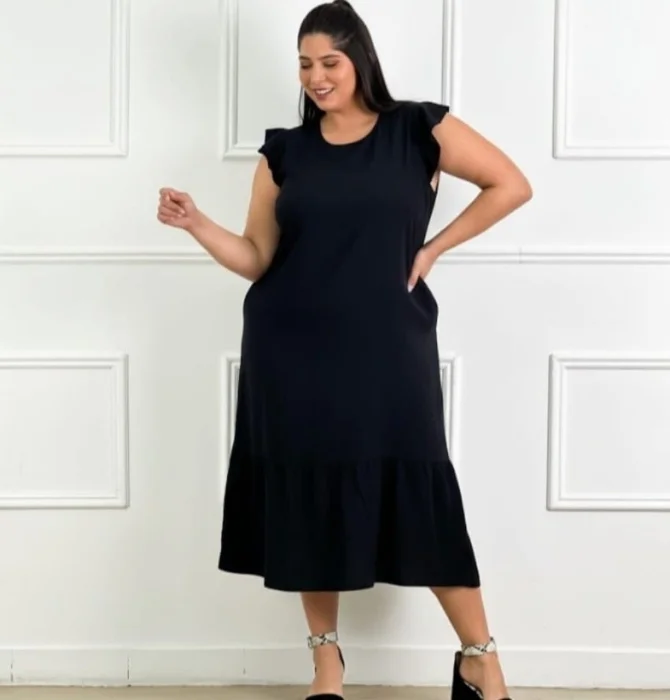 Vestidos Lino Expandez Liso