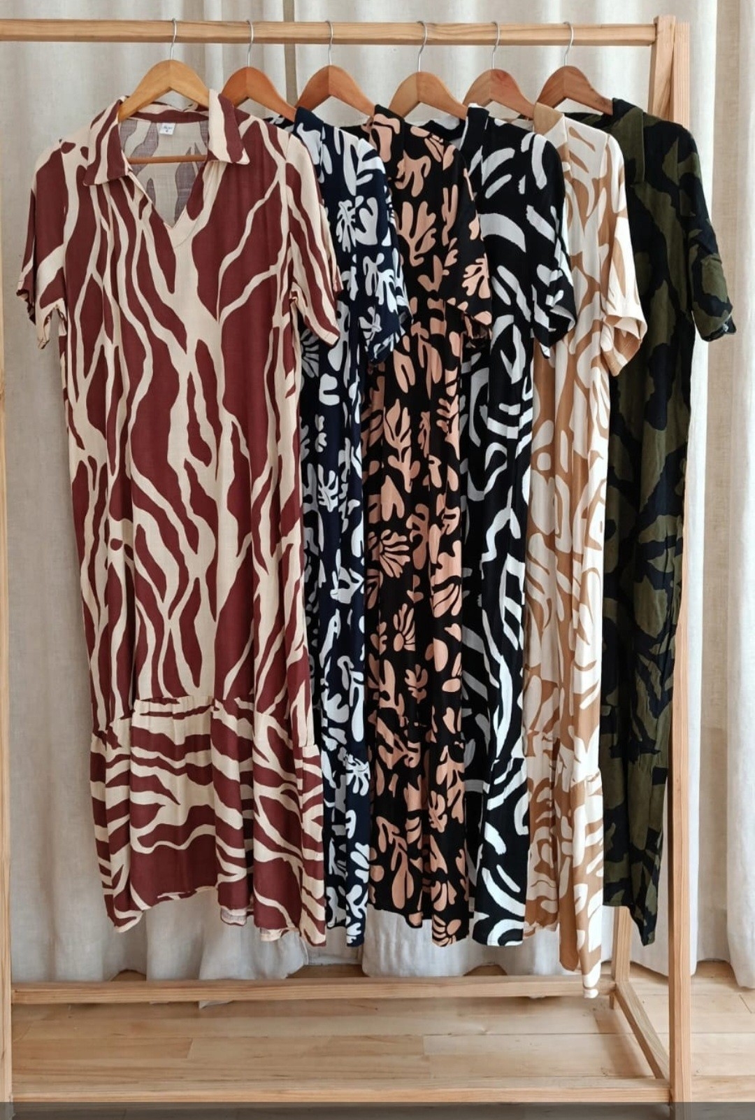 Vestidos Camisero Lino Expandez Talles Grandes - Imagen 2