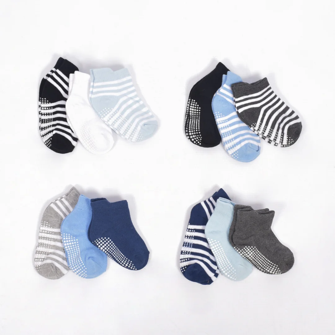 Set X3 Medias para Bebes Antideslizantes Rayadas y Lisas - Algodón - Mesa%20de%20trabajo%205.jpg