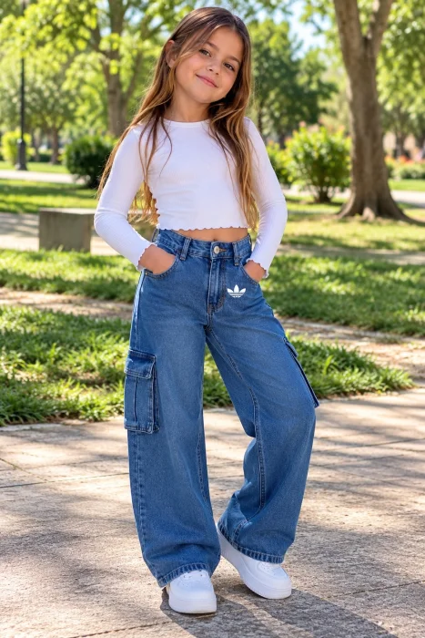 Jeans con Bolsillos Niña