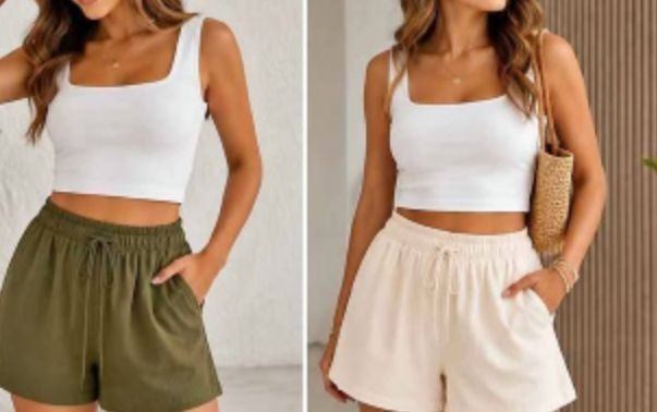 Shorts de Lino Spandex - Imagen 2