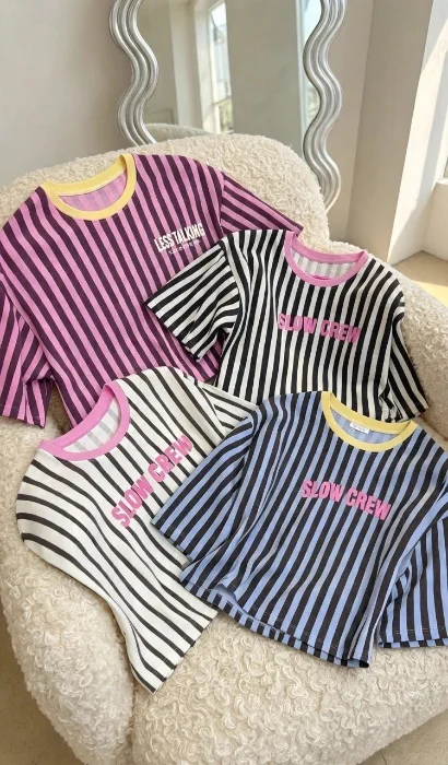Remera Boxy Rayada