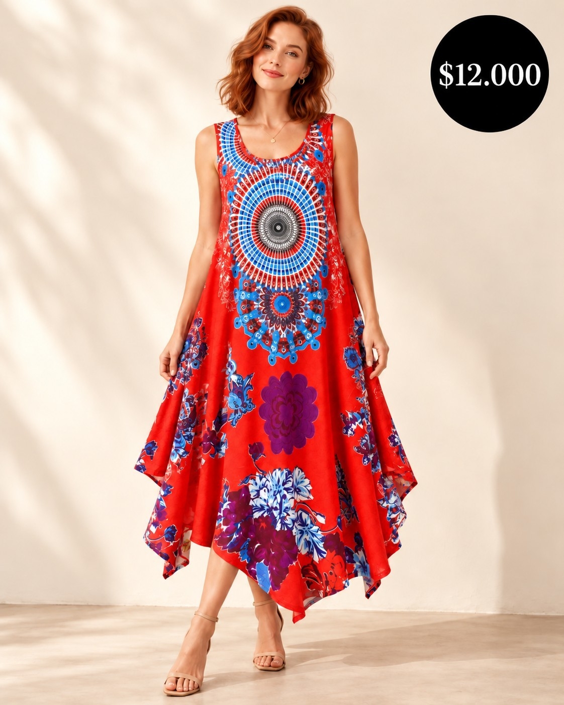 Vestido  Fibrana Importado - Imagen 4
