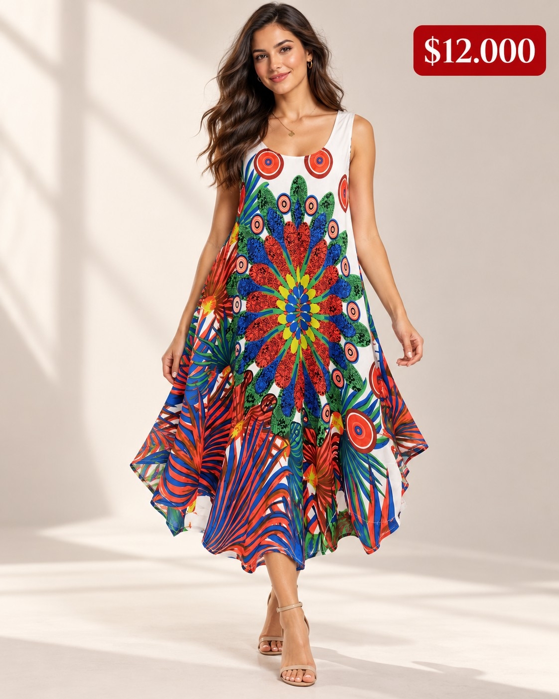 Vestido  Fibrana Importado - Imagen 5